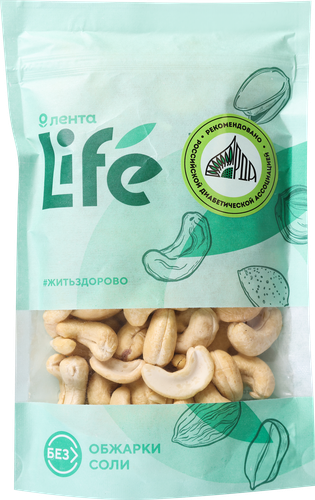 Кешью ЛЕНТА LIFE натуральный, 200г, изображение