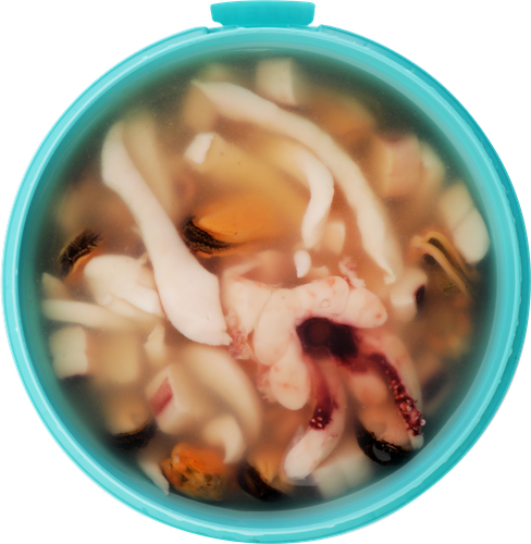 Коктейль из морепродуктов РУССКОЕ МОРЕ Морской микс, в заливке, 300г, картинка