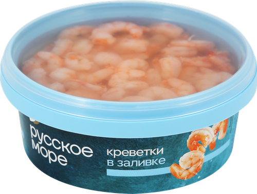 Креветки РУССКОЕ МОРЕ мясо в заливке, 300г, изображение