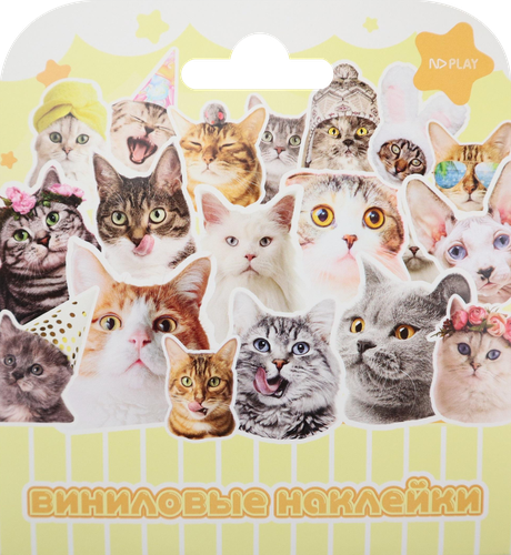Наклейки ND PLAY Котики, виниловые, изображение