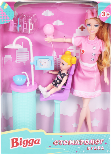 Набор игровой BIGGA Кукла-стоматолог, 9 предметов, Арт. B1487230, картинка