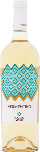 Вино POGGIO MARU Vermentino Salento Апулия ординарное сортовое белое полусухое, 0.75л