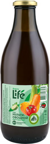 Сок ЛЕНТА LIFE Мультиовощной, 1л, изображение