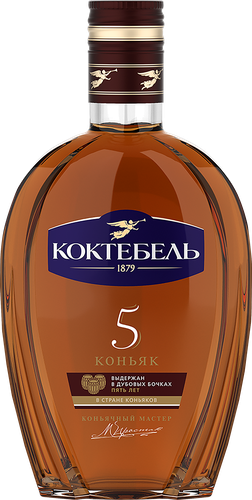 Коньяк КОКТЕБЕЛЬ 5 лет 40%, 0.375л, детальное фото
