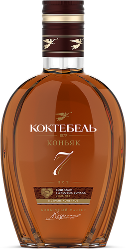 Коньяк КОКТЕБЕЛЬ 7 лет выдержанный КВ 40%, 0.25л, детальное фото