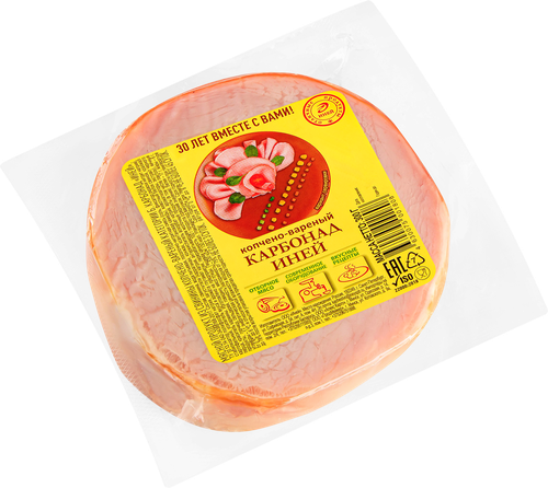 Карбонад копчено-вареный ИНЕЙ, 300г, крупный план