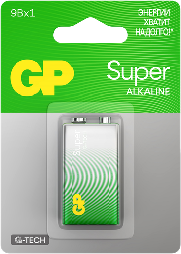Батарейка алкалиновая GP Super Alkaline крона 9V, вид