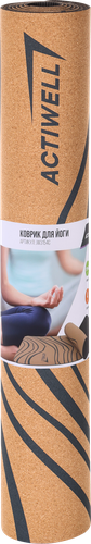 Коврик для йоги ACTIWELL 173х61х0,4см, Арт JW3154C, крупный план