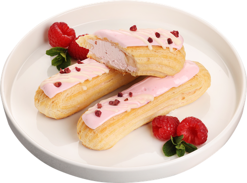 Набор пирожных Эклер малиновый ЛЕНТА FRESH, 180г, изображение