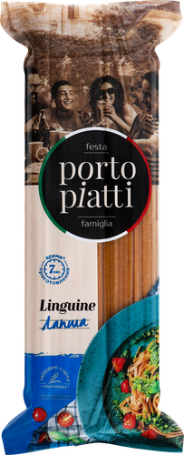 Макароны цельнозерновые PORTO PIATTI Linguine Лапша, 500г, изображение