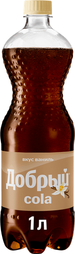 Напиток ДОБРЫЙ Cola Ваниль сильногазированный, 1л, вид