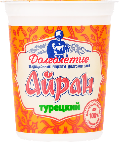 Напиток кисломолочный ДОЛГОЛЕТИЕ Айран Турецкий 1,8%, без змж, 180г, фотография