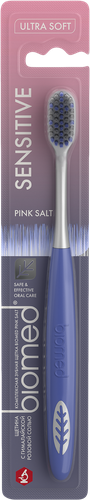Зубная щетка BIOMED Pink salt, мягкая, изображение