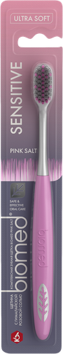 Зубная щетка BIOMED Pink salt, мягкая, детальное фото