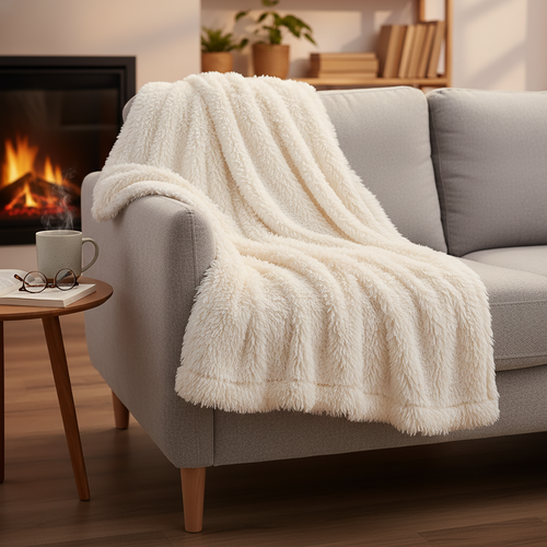 Плед HOMECLUB Cozy Christmas Fur 200x220см, фотография