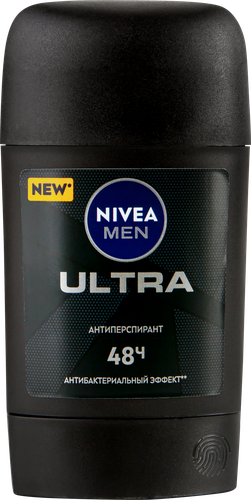 Дезодорант-антиперспирант стик мужской NIVEA Men Ultra, 50мл, картинка