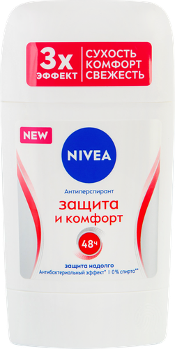 Дезодорант-антиперспирант стик женский NIVEA Защита и комфорт, 50мл, картинка