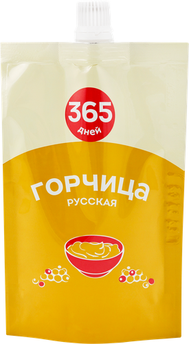 Горчица 365 ДНЕЙ Русская, 120г, детальное фото