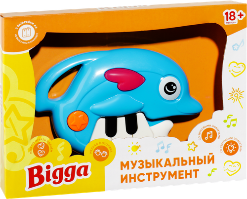 Игрушка BIGGA Музыкальный инструмент со световыми и звуковыми эффектами, Арт. HWNK-740-2, крупный план