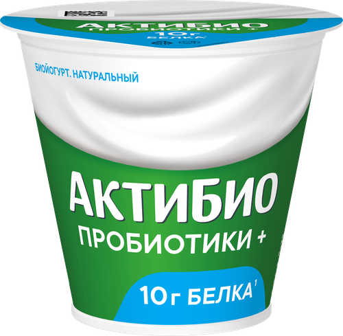 Биойогурт АКТИБИО Натуральный 3,5%, без змж, 220г, фотография
