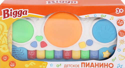 Игрушка BIGGA Детское пианино со световыми и звуковыми эффектами, Арт. CB956492, изображение