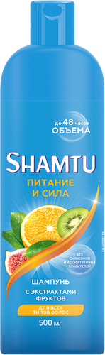 Шампунь для волос SHAMTU Питание и сила с экстрактами фруктов, 500мл, вид