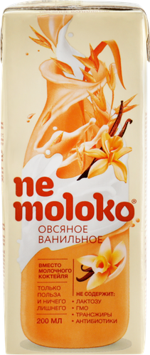 Напиток овсяный NEMOLOKO Ванильный, 200мл, фотография