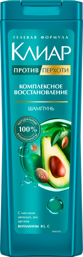 Шампунь для волос КЛИАР Комплексное восстановление, против перхоти, 400мл, фото