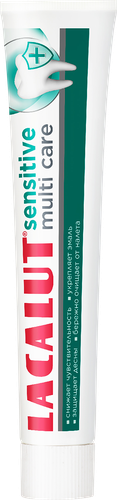 Зубная паста LACALUT Sensitive multi care, 60г, крупный план