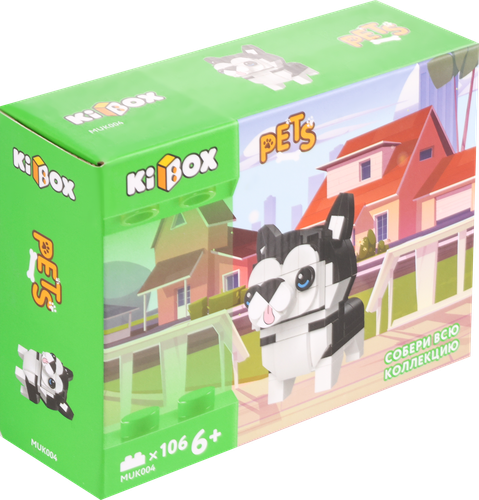 Конструктор KIBOX Хаски, 106 деталей, Арт. MUK004, детальное фото