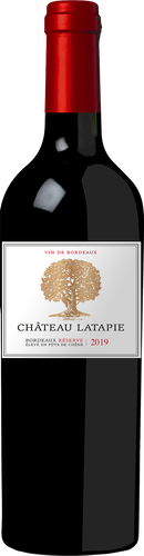 Вино CHATEAU LATAPIE Резерв Бордо красное сухое, 0.75л, крупный план