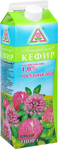 Кефир МЗ ПИСКАРЕВСКИЙ 1%, без змж, 1000г, изображение