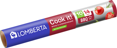 Фольга LOMBERTA экстрапрочная 14 мкм, Арт. 721109, 10м, вид