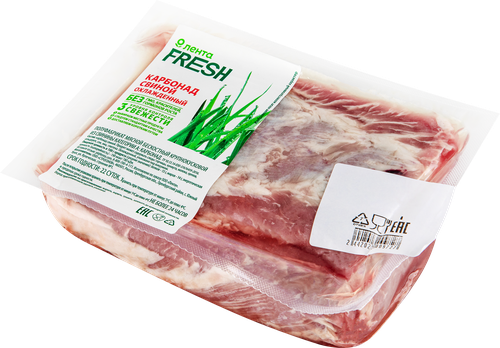 Карбонад свиной бескостный ЛЕНТА FRESH, весовой, детальное фото
