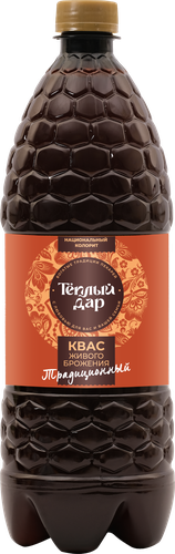 Квас ТЕПЛЫЙ ДАР живой, 1000мл, фото