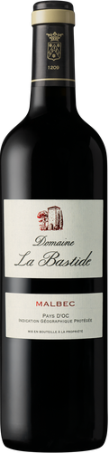 Вино DOMAINE LA BASTIDE Мальбек ординарное сортовое красное сухое, 0.75л