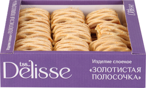 Изделие слоеное DELISSE Золотистая полосочка, 500г, детальное фото