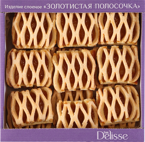 Изделие слоеное DELISSE Золотистая полосочка, 500г, изображение