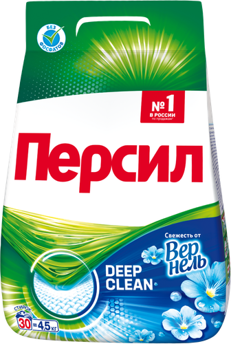 Стиральный порошок для белого белья ПЕРСИЛ Свежесть от ВЕРНЕЛЬ, автомат, 4,5кг, картинка