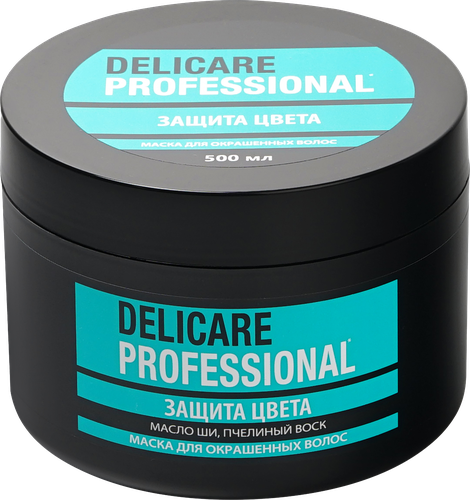 Маска для окрашенных волос DELICARE Professional Пчелиный воск, 500мл, фото
