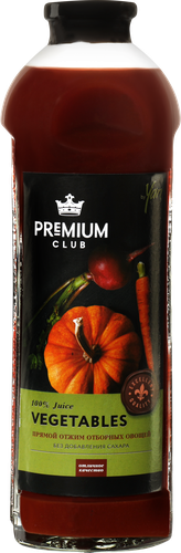 Сок PREMIUM CLUB Свекольно-морковный-тыквенный прямого отжима, 0.93л, фотография