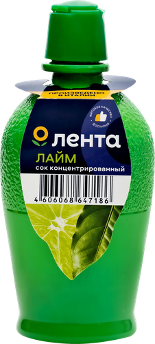 Сок лайма ЛЕНТА концентрированный, 115г, изображение