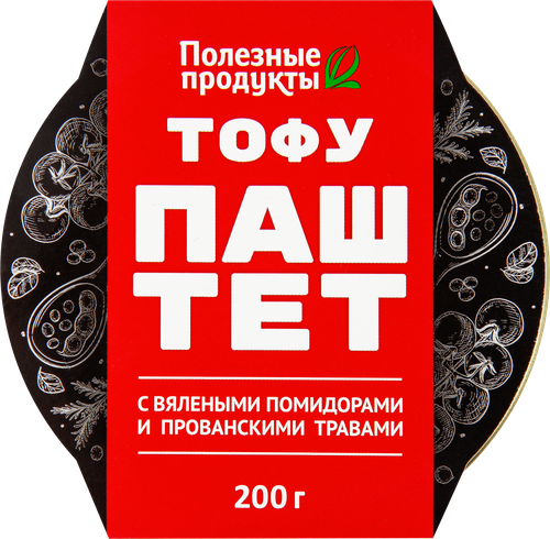 Тофу-паштет АМФУД с вялеными помидорами и прованскими травами, 200г, фотография