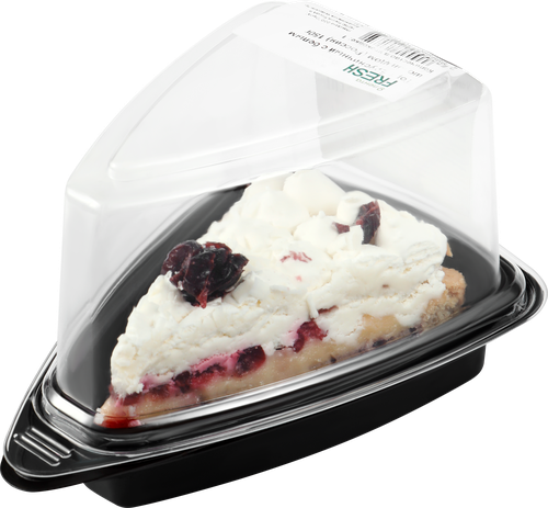 Торт Брусничный с белым шоколадом ЛЕНТА FRESH, 150г, крупный план