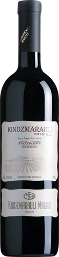 Вино KINDZMARAULI MARANI Оригинал ординарное сортовое красное полусладкое, 0.75л