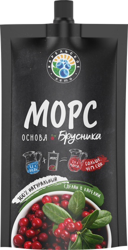 Основа для морса КАРЕЛЬСКОЕ ЛЕТО Брусника, 0.2л, вид