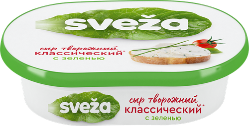 Сыр творожный SVEZA с зеленью 60%, без змж, 150г, фото