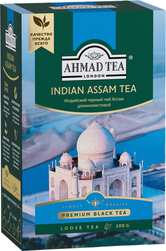 Чай черный AHMAD TEA Индийский Ассам крупнолистовой, 100г, картинка