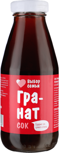 Сок ВЫБОР СЕМЬИ Гранатовый восстановленный, 0.3л, картинка
