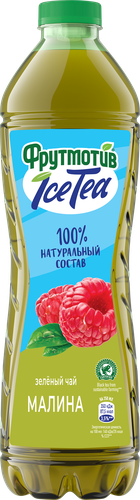 Напиток сокосодержащий ФРУТМОТИВ Ice Tea Зеленый чай Малина, 1.5л, детальное фото